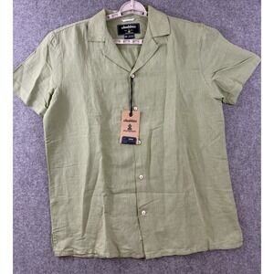 NEW Chubbies The Green Lagoon‎ Linen Sunday Shirt Men's Size M